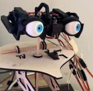 Holiday Robot - Experimental AI-Controlled Robotic Face