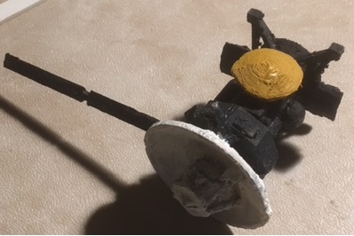 The cassini Satellite printed using Printerina 3d Printer