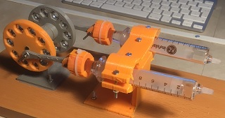 The stirling engine made of PLA