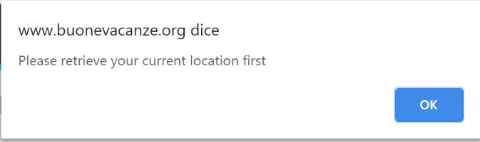 Error message when you evaluate a route without an origin