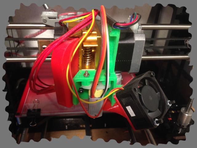 Modified MK8 extruder head